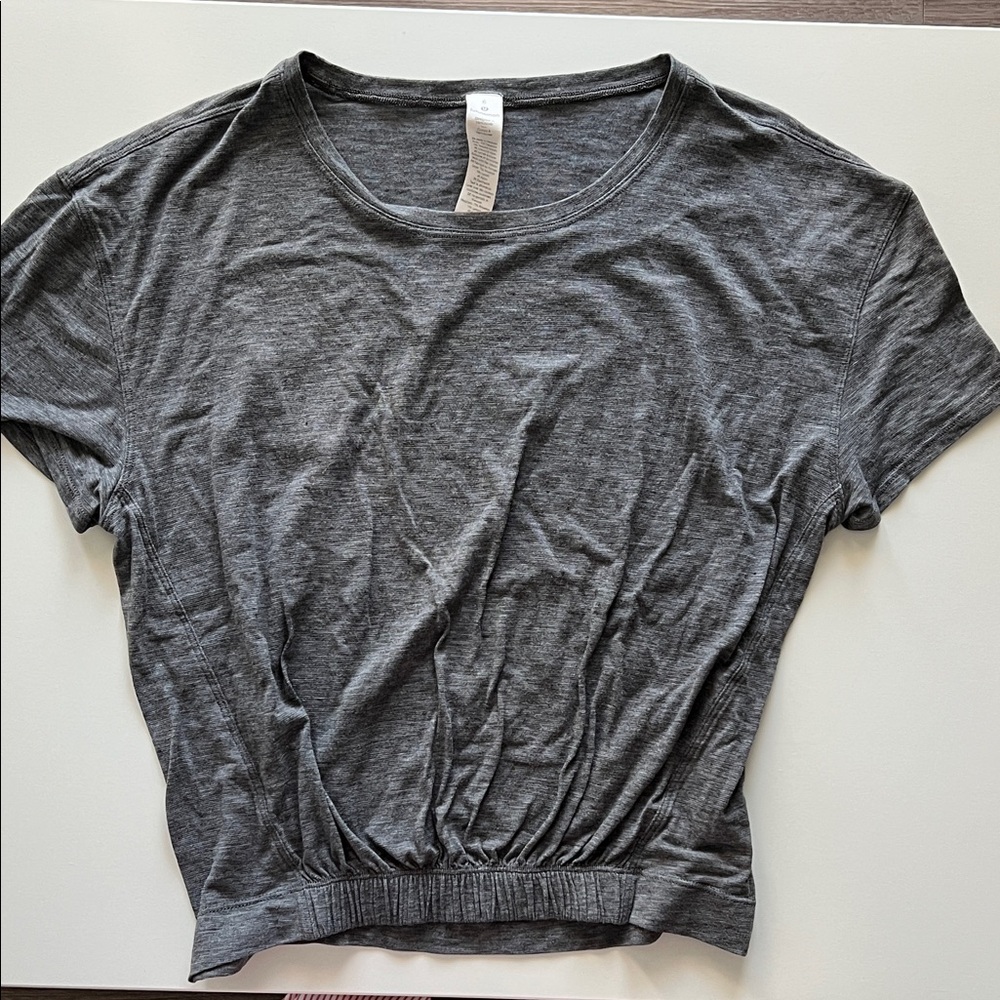Gray Women's Activewear Top